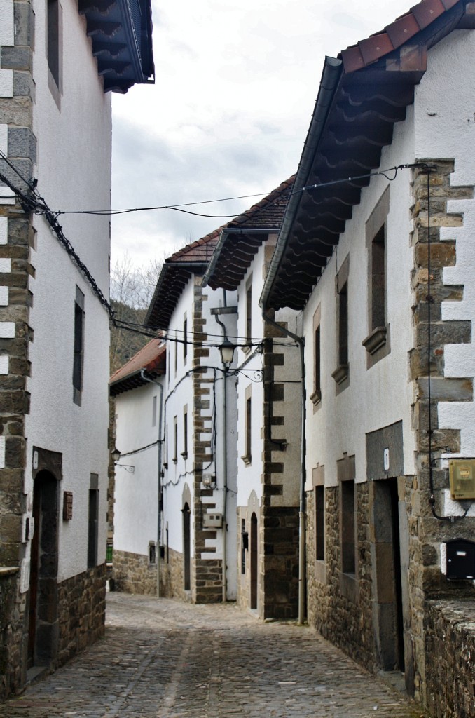 Foto: Vista del pueblo - Ochagavía (Navarra), España
