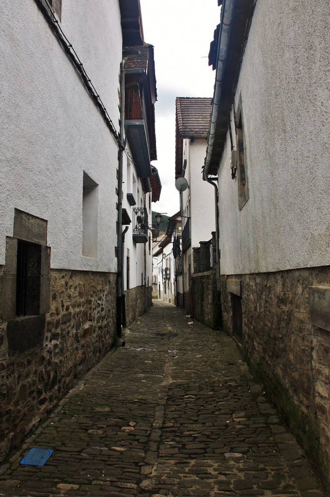 Foto: Vista del pueblo - Ochagavía (Navarra), España