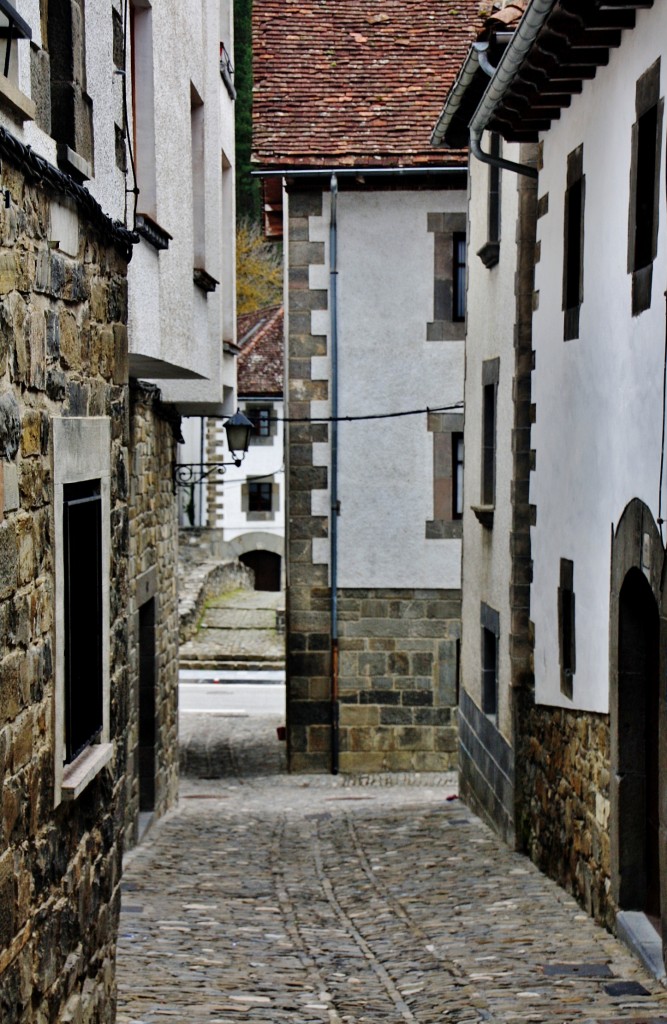 Foto: Vista del pueblo - Ochagavía (Navarra), España