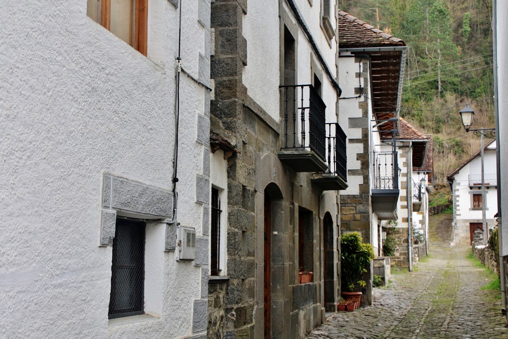 Foto: Vista del pueblo - Ochagavía (Navarra), España