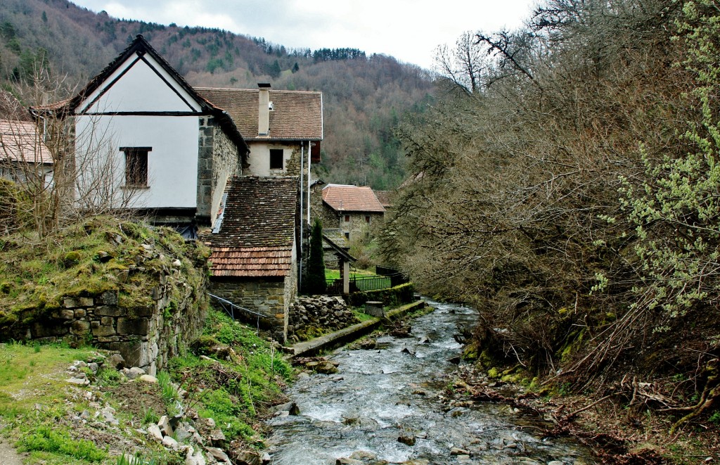 Foto: Afluente del Esca - Uztarroz (Navarra), España