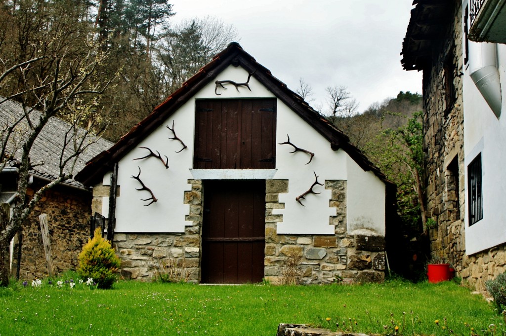 Foto: Vista del pueblo - Uztarroz (Navarra), España