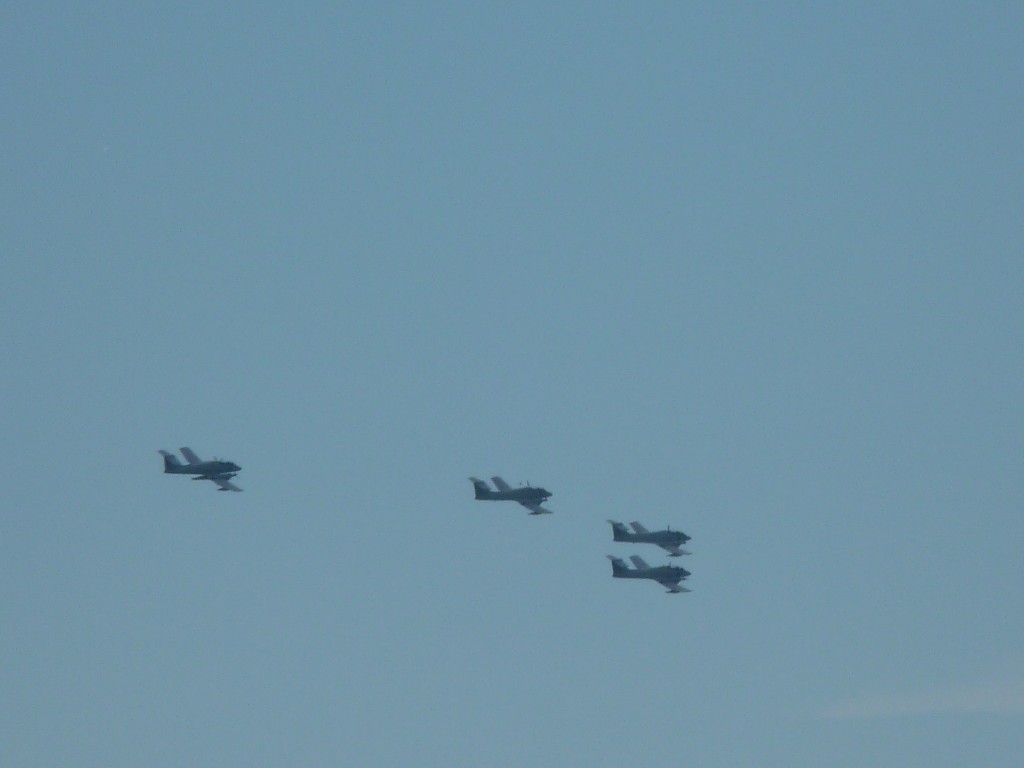 Foto: Escuadrón de aviones Pucará - Mar del Plata (Buenos Aires), Argentina