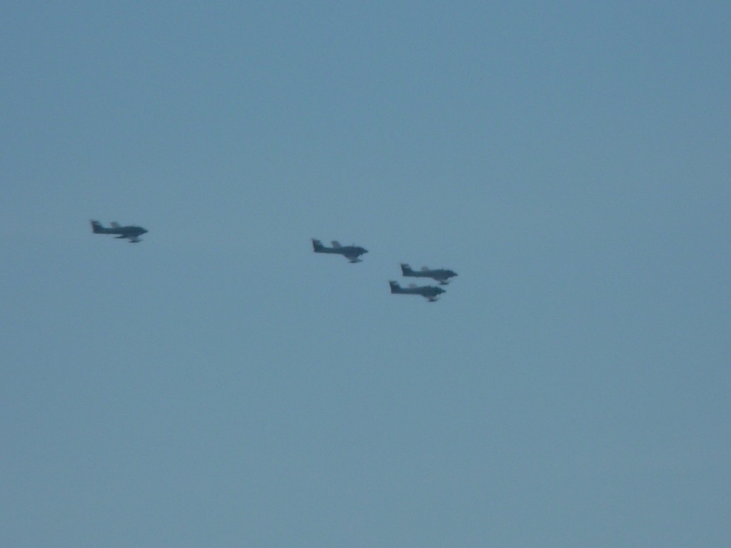 Foto: Escuadrón de aviones Pucará - Mar del Plata (Buenos Aires), Argentina