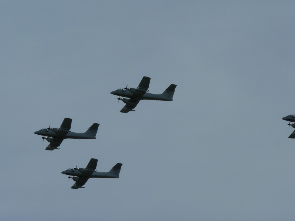 Foto: Escuadrón de aviones Pucará - Mar del Plata (Buenos Aires), Argentina