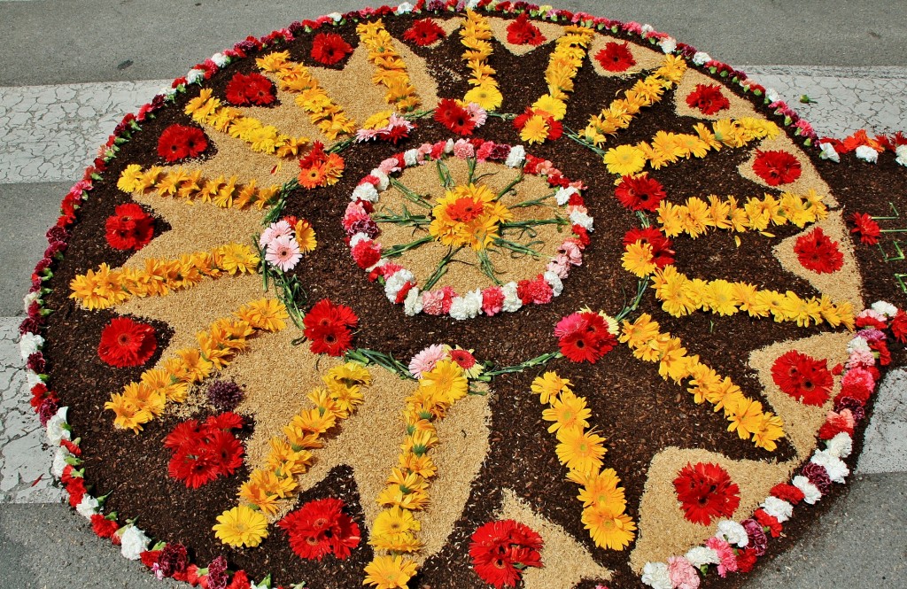 Foto: Alfombras de flores - La Garriga (Barcelona), España