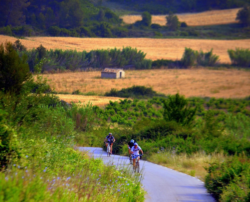 Foto: Ciclistas - Mediona (Barcelona), España