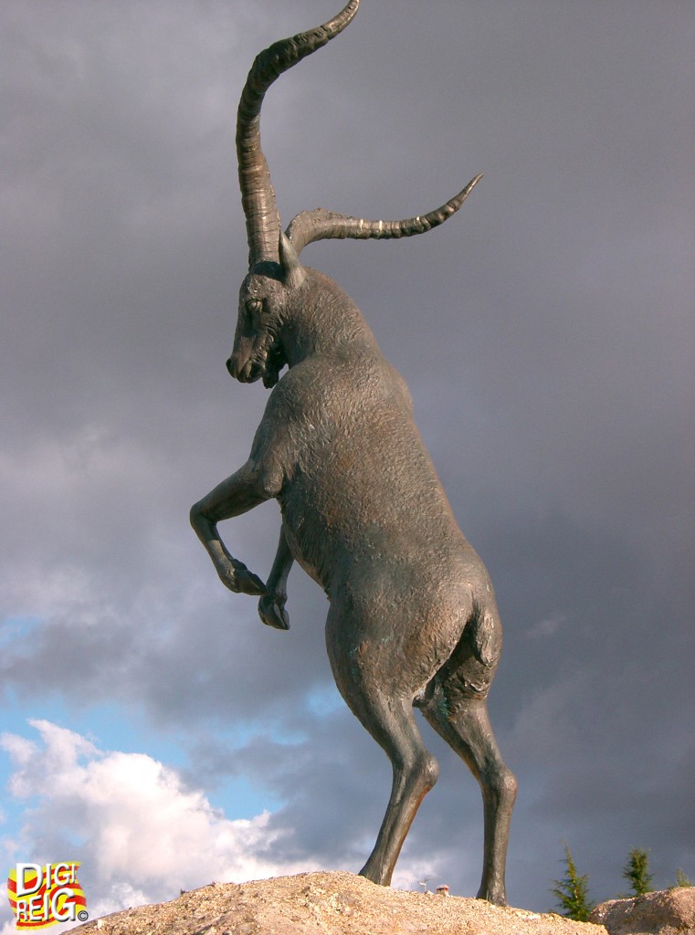 Foto: Monumento a la Cabra Montés. - Hoyos del Espino (Ávila), España