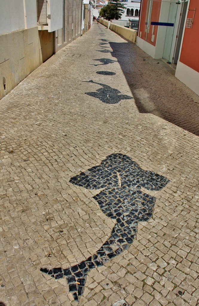 Foto: Suelo del centro histórico - Lagos (Faro), Portugal