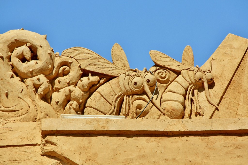 Foto: Figuras de arena - Pêra (Faro), Portugal