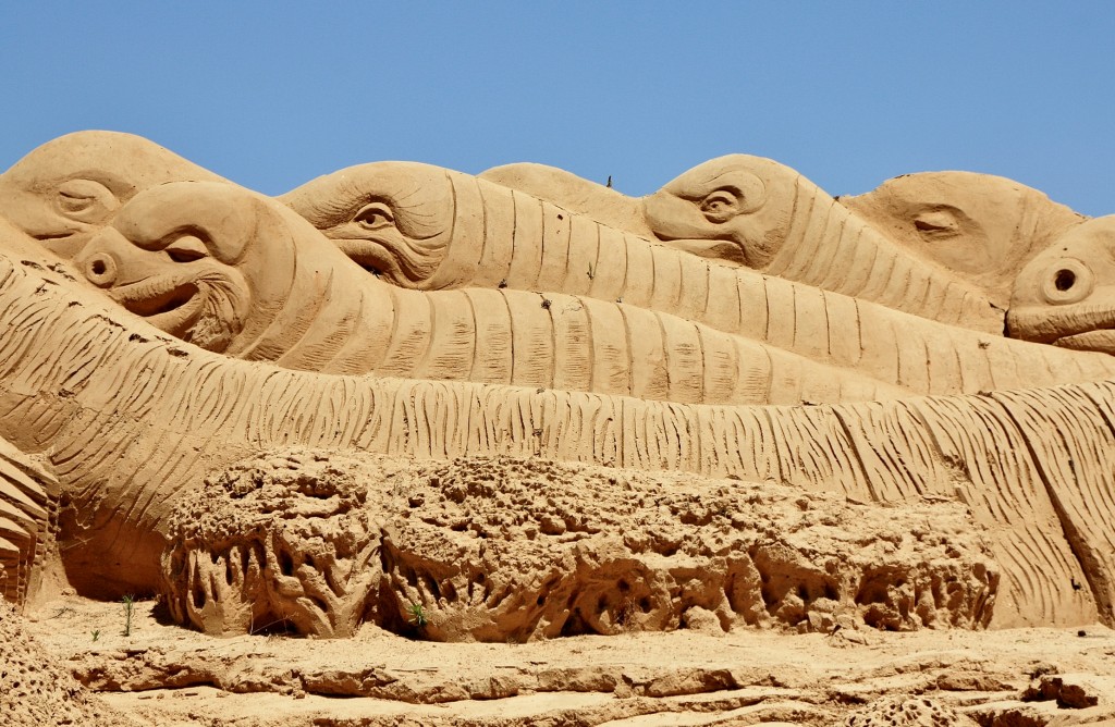Foto: Figuras de arena - Pêra (Faro), Portugal