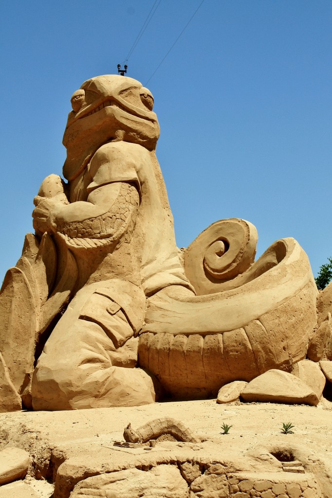 Foto: Figuras de arena - Pêra (Faro), Portugal