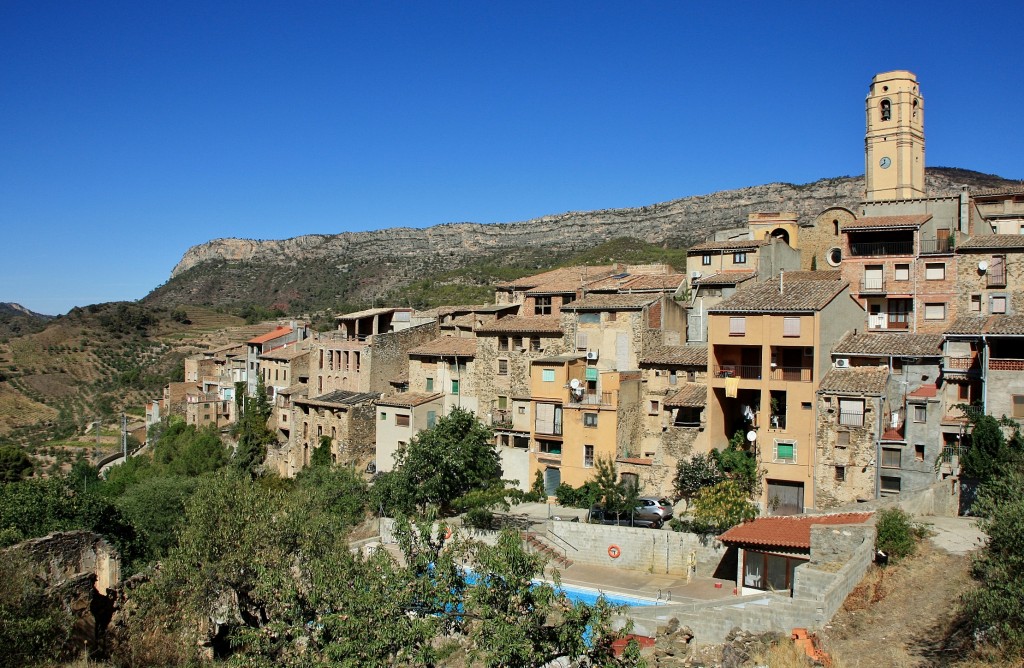 Foto: Vista del pueblo - La Vilella Alta (Tarragona), España