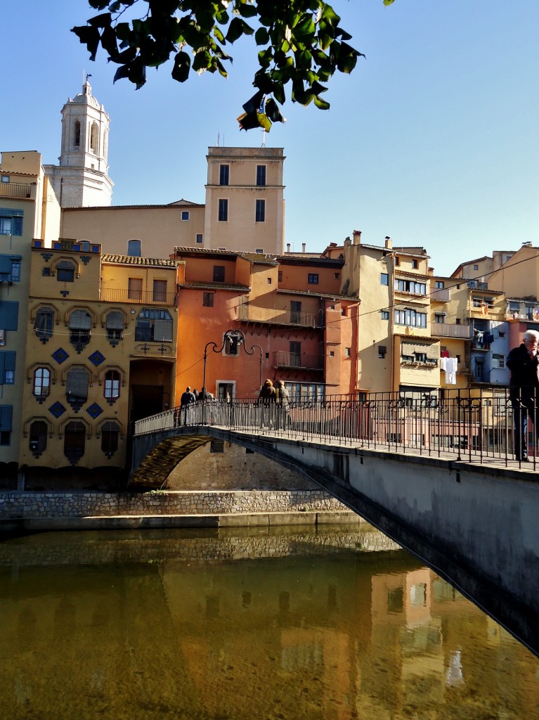 Foto: Punte sobre el rio Onyar - Girona (Cataluña), España