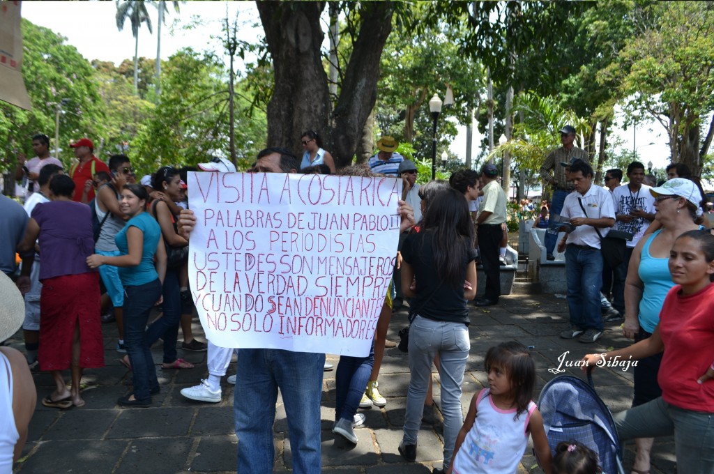 Foto: Manifestación por concesión - Alajuela, Costa Rica