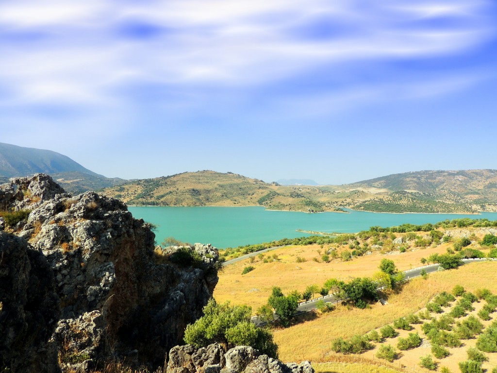 Foto: Desde el mirador - Zahara de la Sierra (Cádiz), España