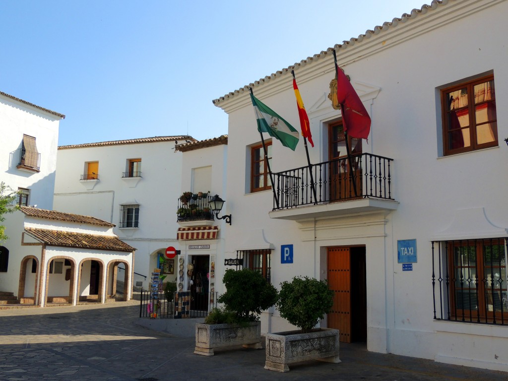 Foto: Escudo y Banderas - Zahara de la Sierra (Cádiz), España