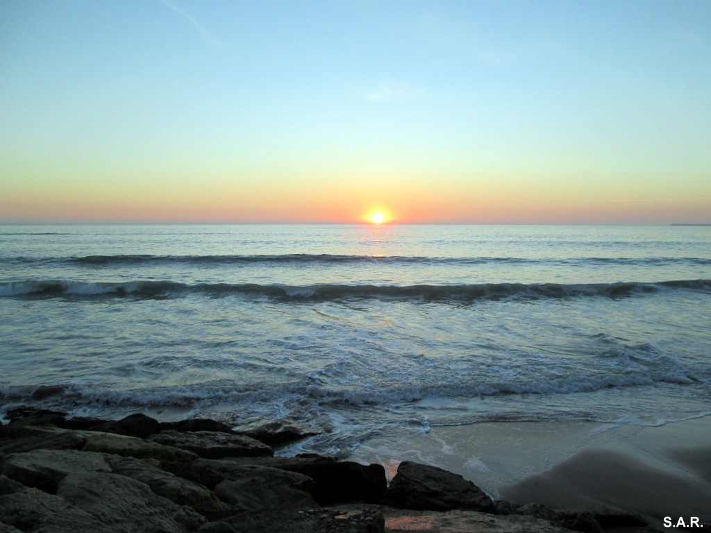 Foto: Puesta de sol - Fuentebravía (Cádiz), España