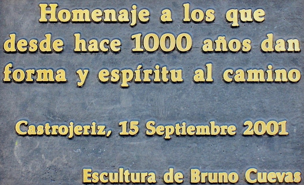Foto: Placa conmemorativa - Castrojeriz (Burgos), España