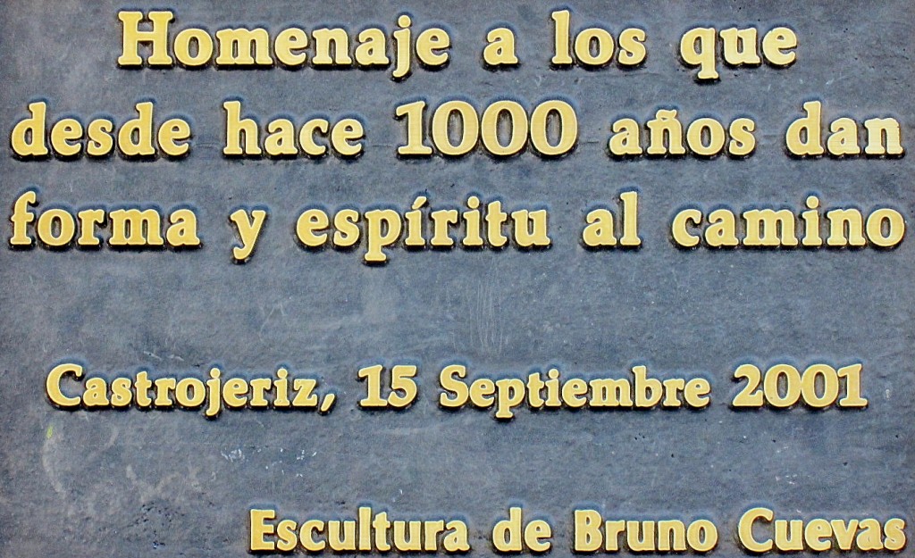 Foto: Placa conmemorativa - Castrojeriz (Burgos), España