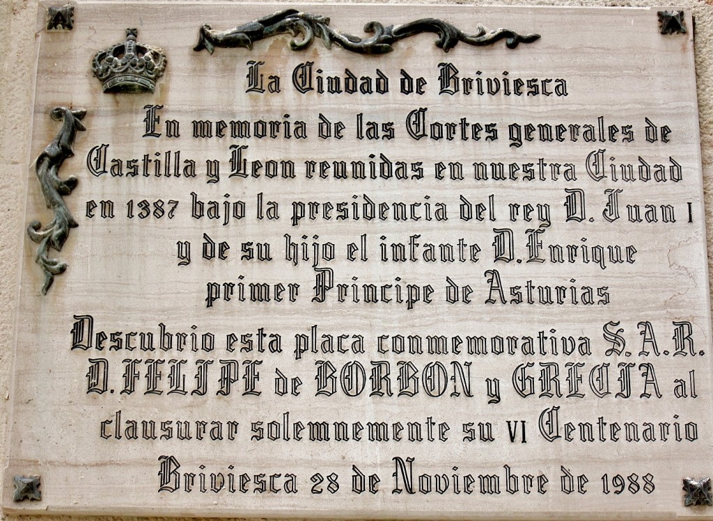 Foto: Placa conmemorativa - Briviesca (Burgos), España