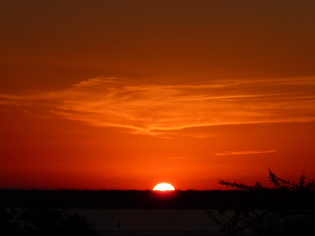 Foto: Ocaso sobre el Paraná - La Paz (Entre Ríos), Argentina