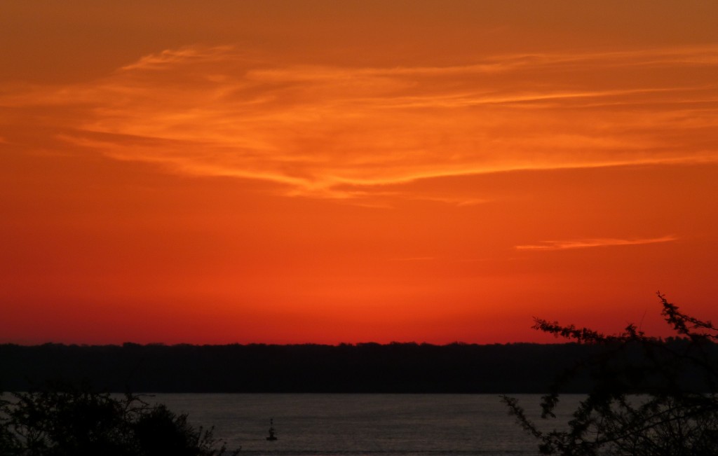 Foto: Ocaso sobre el Paraná - La Paz (Entre Ríos), Argentina
