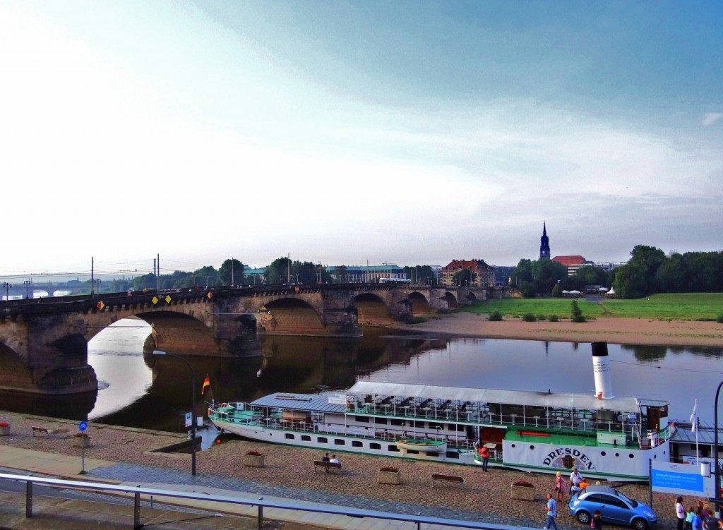 Foto: Augustusbrücke - Dresde (Saxony), Alemania