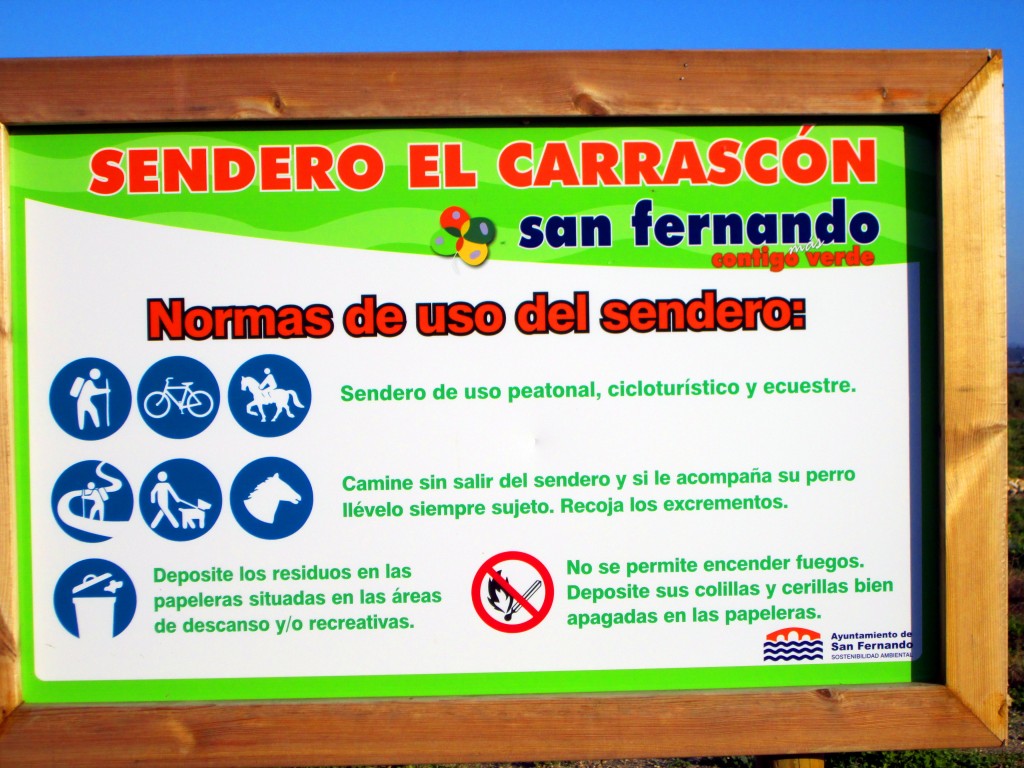 Foto: Normas del Sendero - San Fernando (Cádiz), España