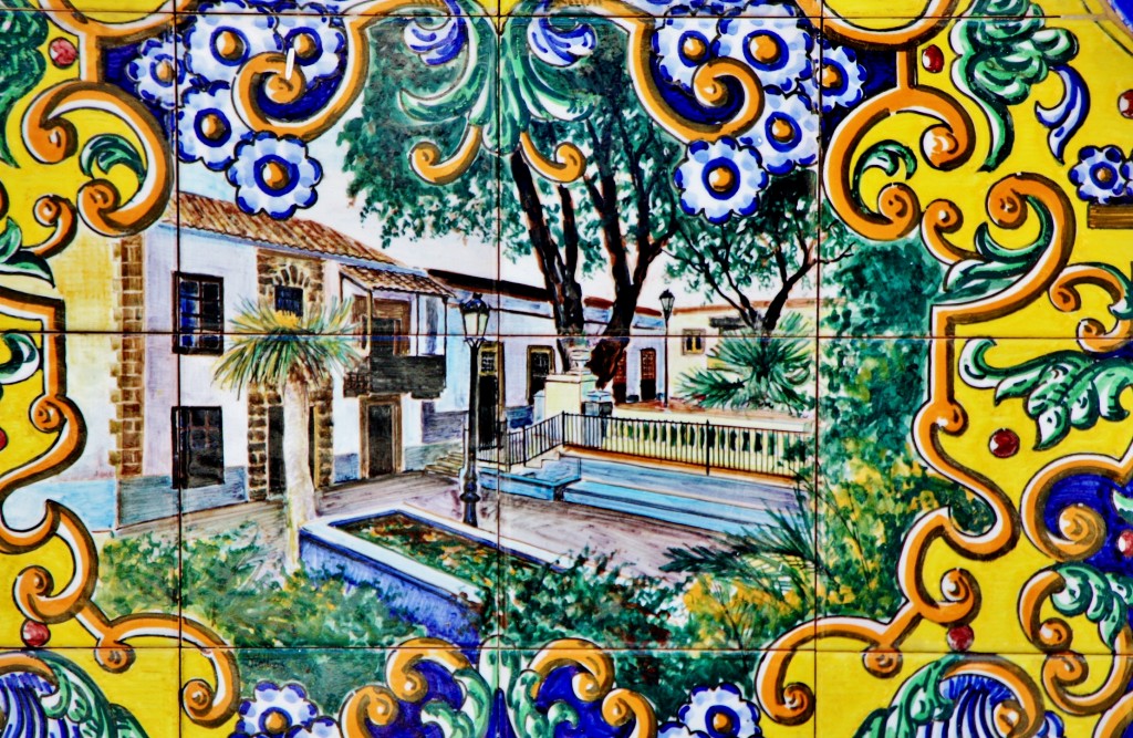 Foto: Cerámica del Paseo de Canarias - Firgas (Gran Canaria) (Las Palmas), España