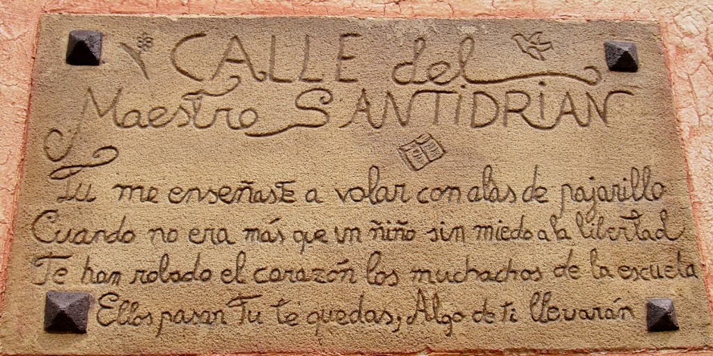 Foto: Placa conmemorativa - Valdelateja (Burgos), España