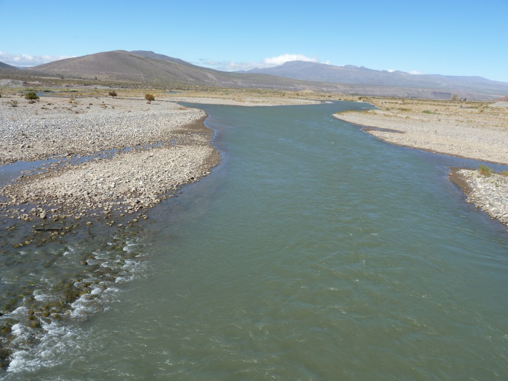Foto: Bardas Blancas. Río Grande - Malargüe (Mendoza), Argentina