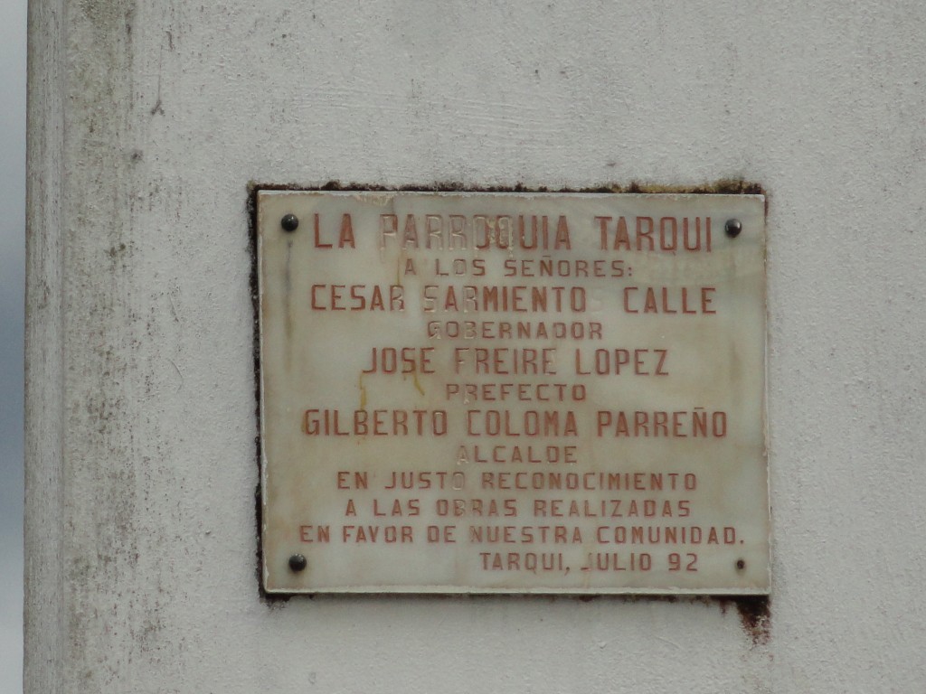 Foto: Placa - Puyo (Pastaza), Ecuador