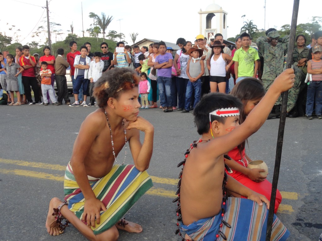 Foto: en el pregon de fiestas - Simón Bolívar (Mushullacta) (Pastaza), Ecuador