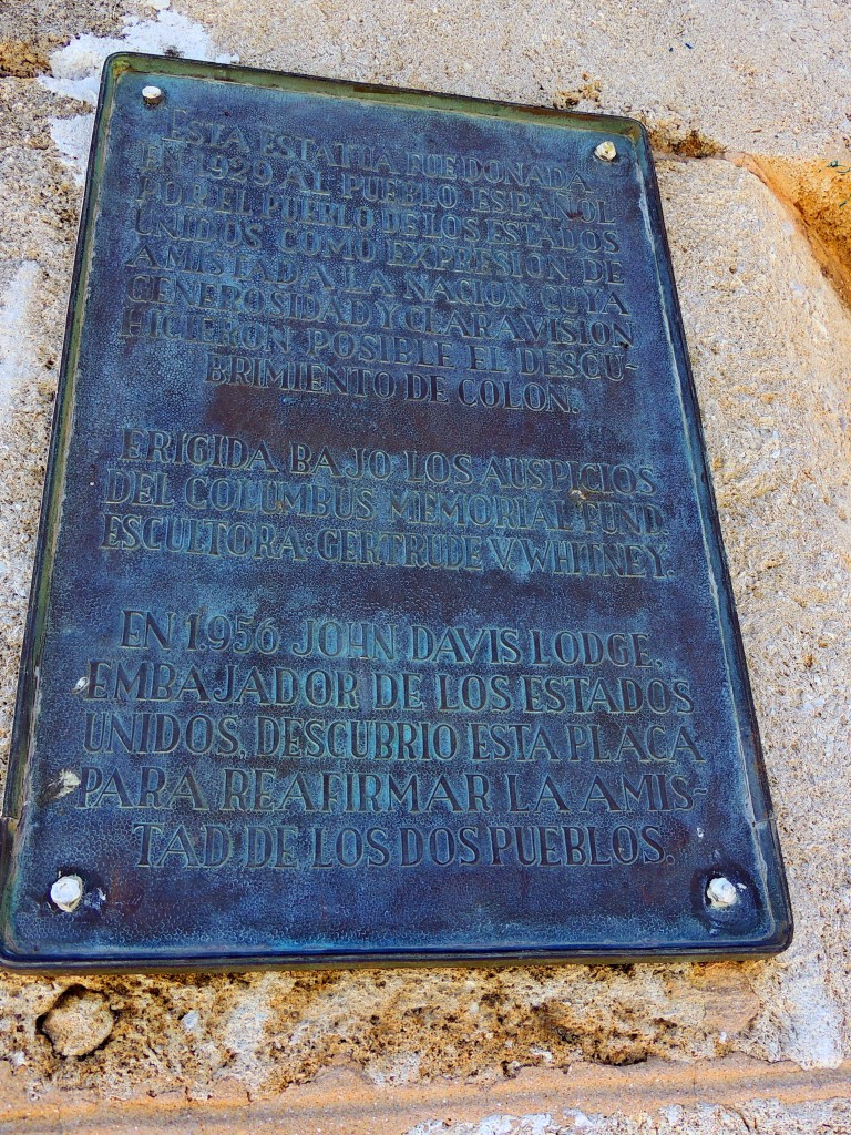 Foto: Placa del Monumento - Huelva (Andalucía), España