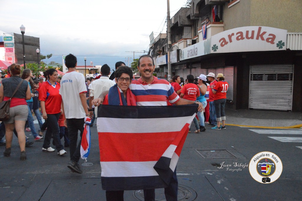 Foto: COSTA RICA  PASA A CUARTOS DE FINAL EN EL MUNDIAL 2014 - Alajuela, Costa Rica