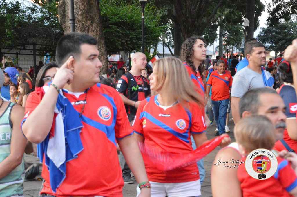Foto: COSTA RICA  PASA A CUARTOS DE FINAL EN EL MUNDIAL 2014 - Alajuela, Costa Rica