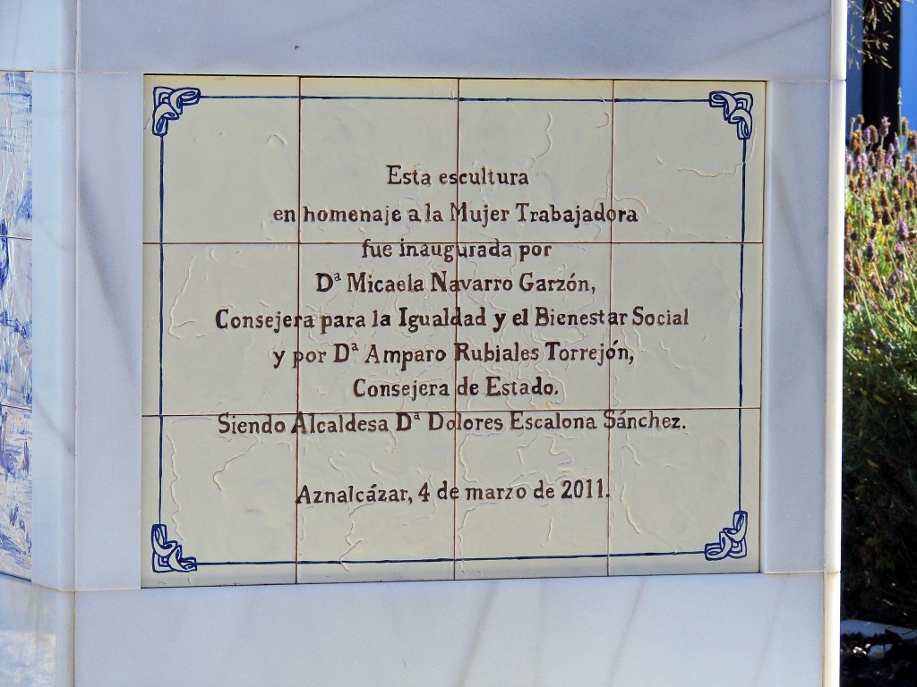 Foto: Placa - Aznalcazar (Sevilla), España