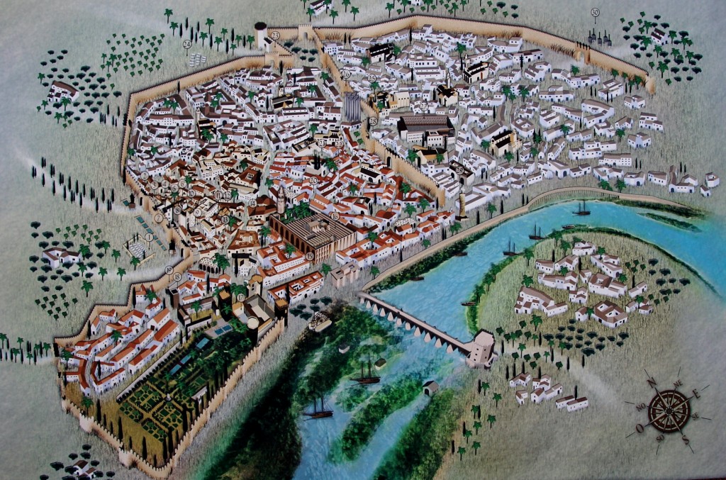 Foto: Antiguo plano de la ciudad - Córdoba (Andalucía), España