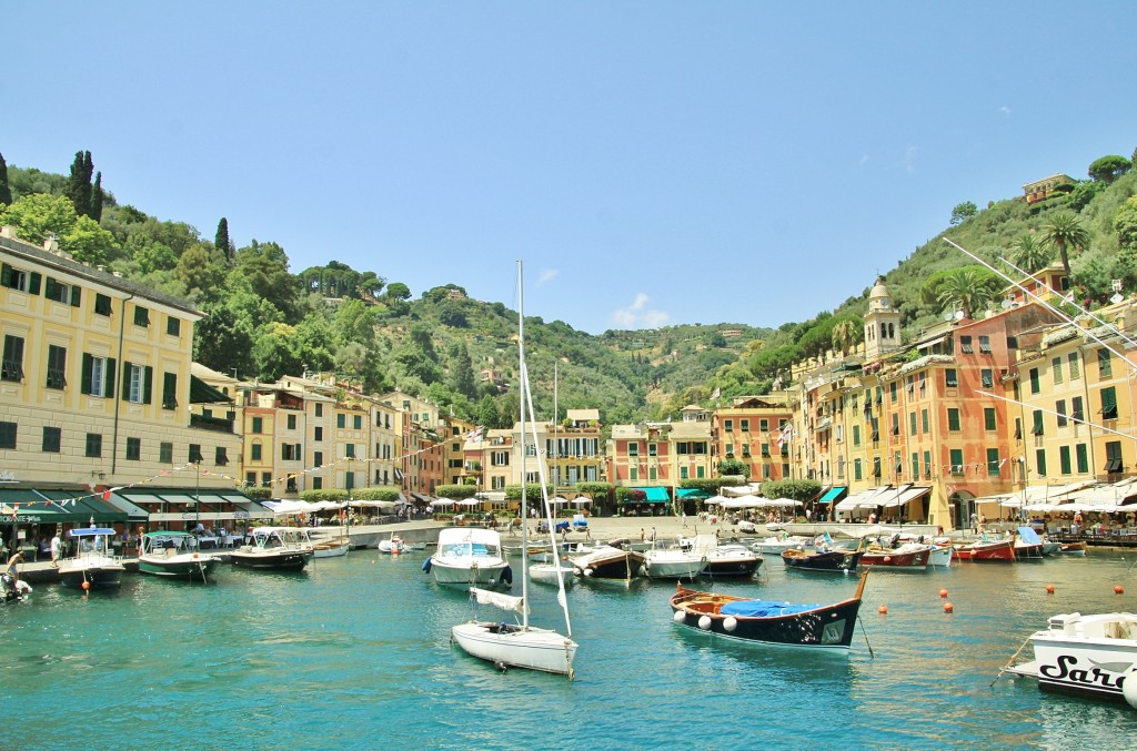 Foto: Vista del pueblo - Portofino (Liguria), Italia