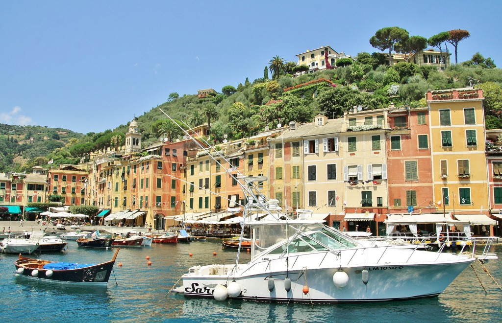Foto: Vista del pueblo - Portofino (Liguria), Italia