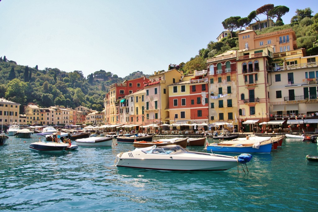 Foto: Vista del pueblo - Portofino (Liguria), Italia