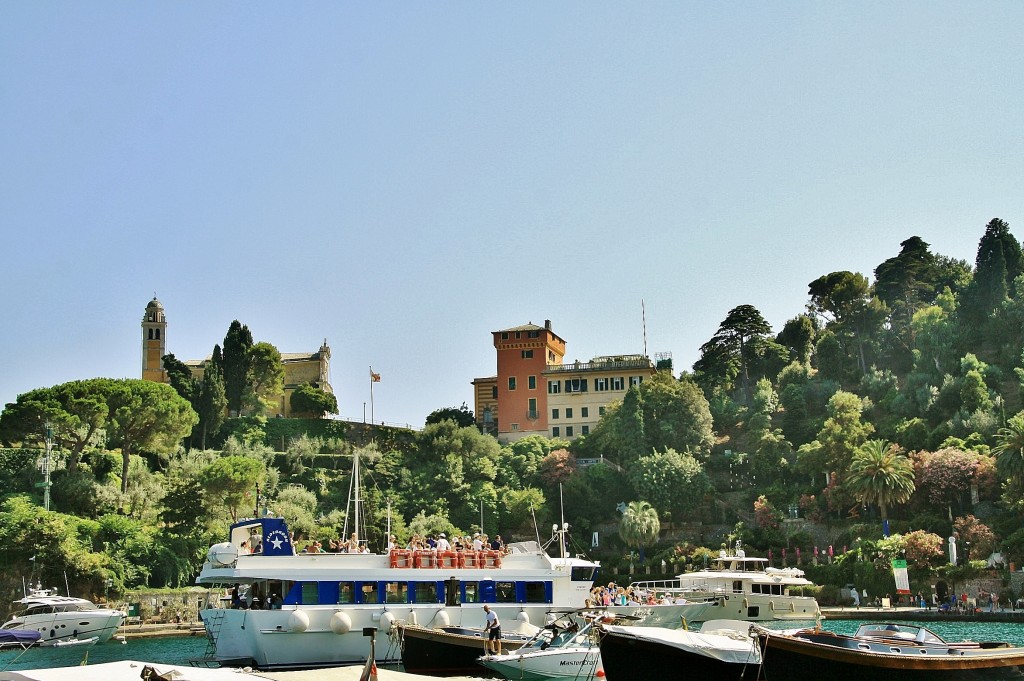 Foto: Vista del pueblo - Portofino (Liguria), Italia