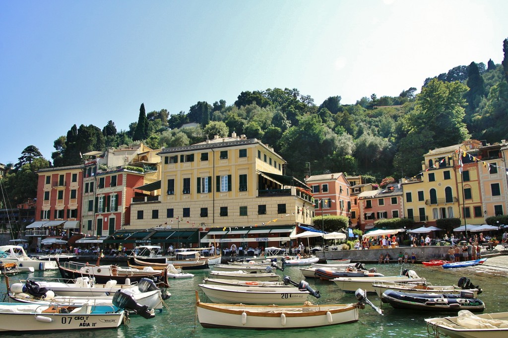 Foto: Vista del pueblo - Portofino (Liguria), Italia
