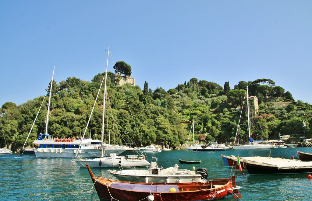 Foto: Vista del pueblo - Portofino (Liguria), Italia