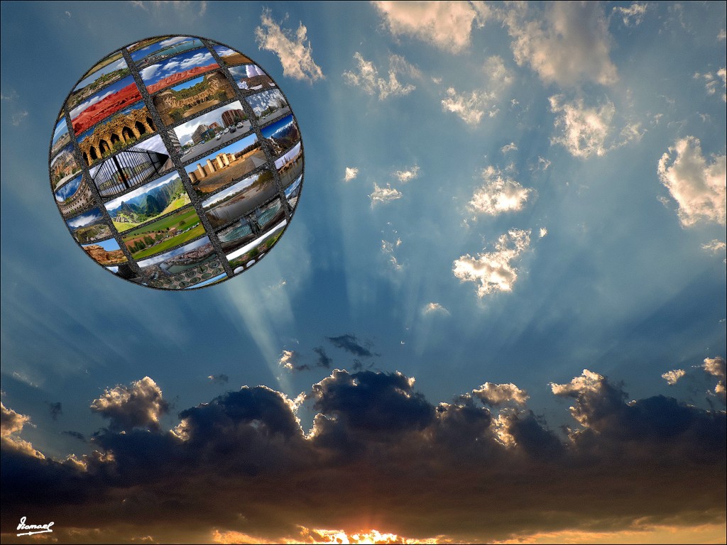 Foto: 150316-02 PANORAMICAS EN GLOBO - Zaragoza (Aragón), España