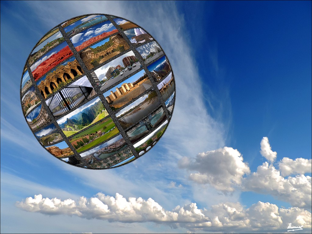 Foto: 150316-03 PANORAMICAS EN GLOBO - Zaragoza (Aragón), España