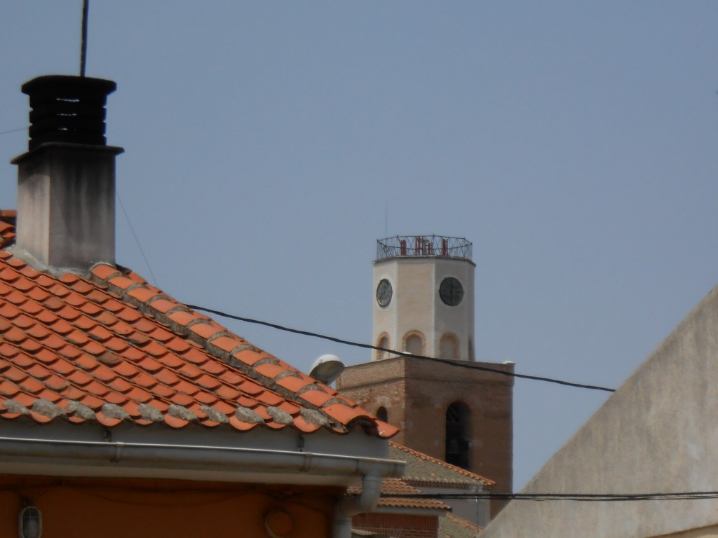 Foto: reparación del campanario - Coca (Segovia), España