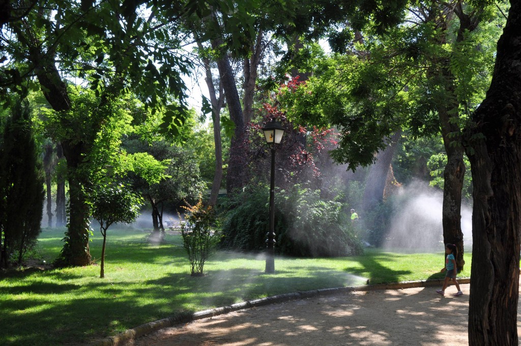 Foto: Regando los jardines - Guadalajara (Castilla La Mancha), España
