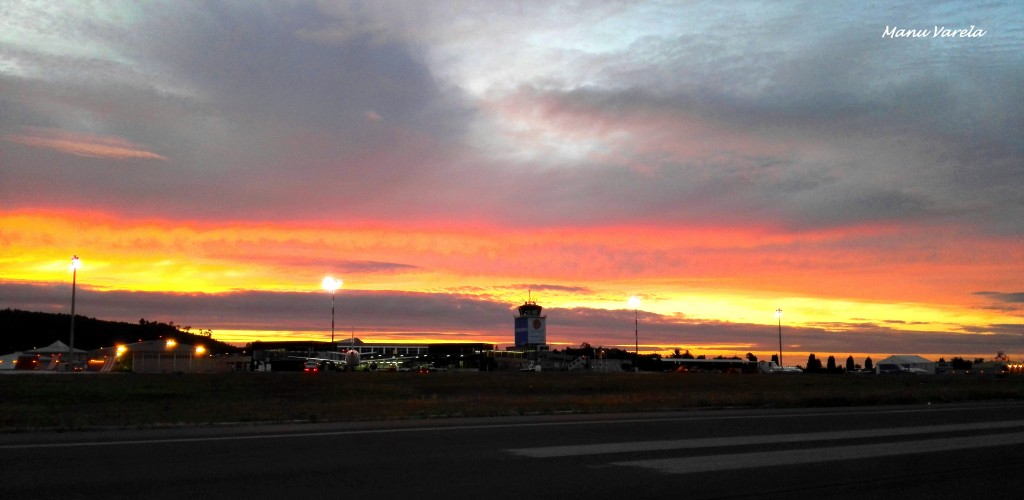 Foto: Ocaso en Alvedro - Alvedro (A Coruña), España